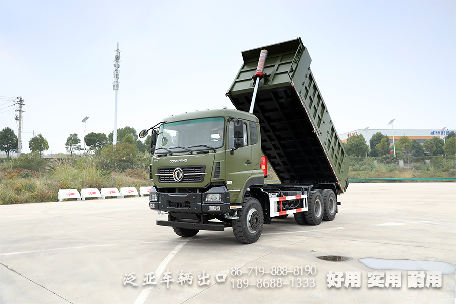 東風6*4自卸汽車_375馬力重型自卸商用車_專用自卸車銷售出口