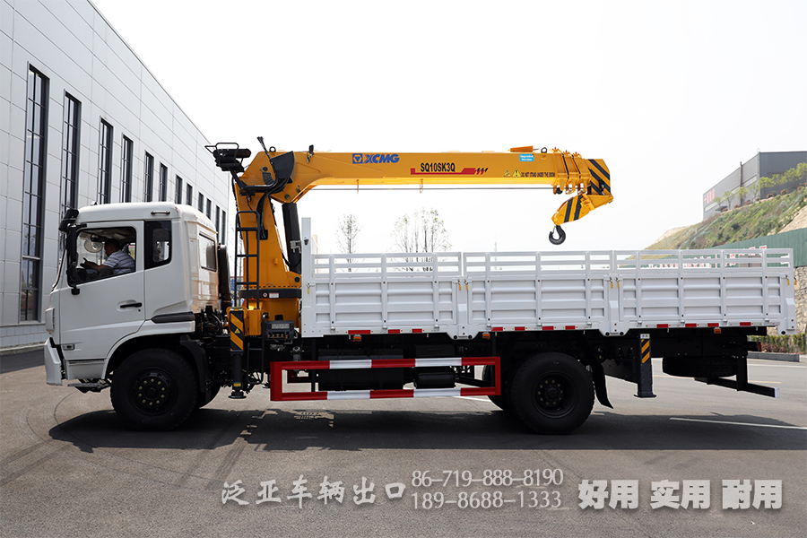 徐工10噸隨車吊,隨車吊改裝廠家,四節(jié)臂直臂吊,東風(fēng)底盤隨車吊,SQ10SK3Q隨車起重運(yùn)輸車,10噸四節(jié)臂吊機(jī)