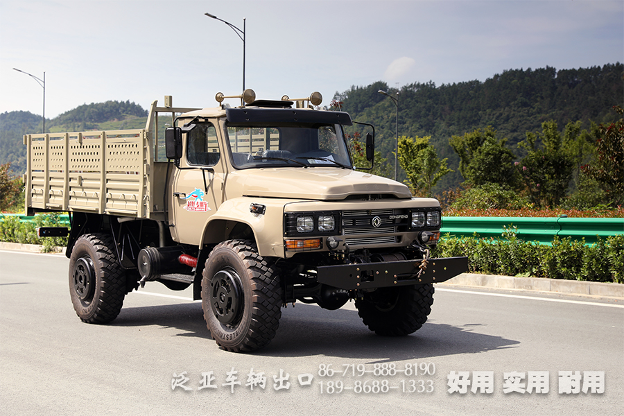 4x4長頭卡車,東風240駕駛室,全驅定制,出口底盤,東風四驅卡車,越野專用車出口,前置絞盤