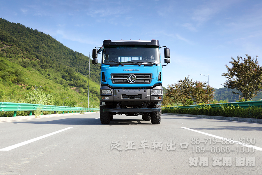 東風六驅(qū)，340馬力卡車，六驅(qū)出口卡車，6*6貨運卡車，長途貨車，剎車降溫水箱，6*6貨運卡車