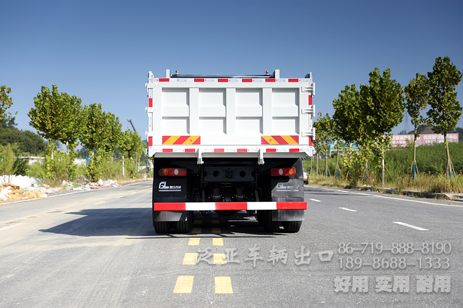 后八輪自卸,重型自卸車出口,三橋卡車貨車, 東風(fēng)25噸后八輪,280馬力卡車,6*4自卸改裝廠家,工地拉土方石方貨車