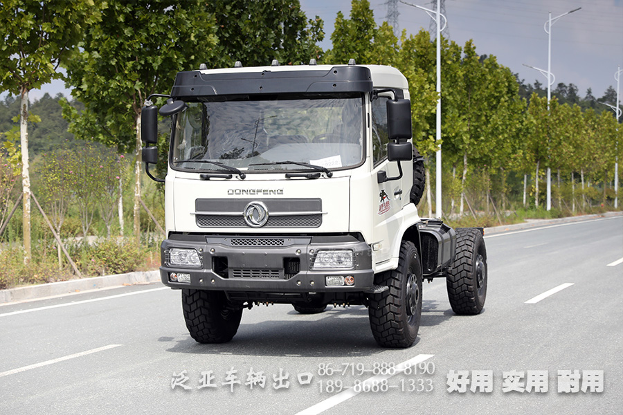 平頭一排半210馬力專(zhuān)用車(chē)底盤(pán)_東風(fēng)4×4后單胎越野底盤(pán)_前7噸后13噸雙軸底盤(pán)改裝廠(chǎng)家