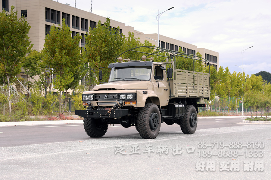 東風(fēng)4x4尖頭越野卡車_東風(fēng)四驅(qū)EQ240尖頭駕駛室改裝_定制化出口全驅(qū)卡車廠家