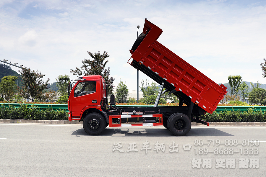 5噸自卸車,東風(fēng)輕卡自卸,出口專供卡車,東風(fēng)單排4*2,輕型自卸貨車