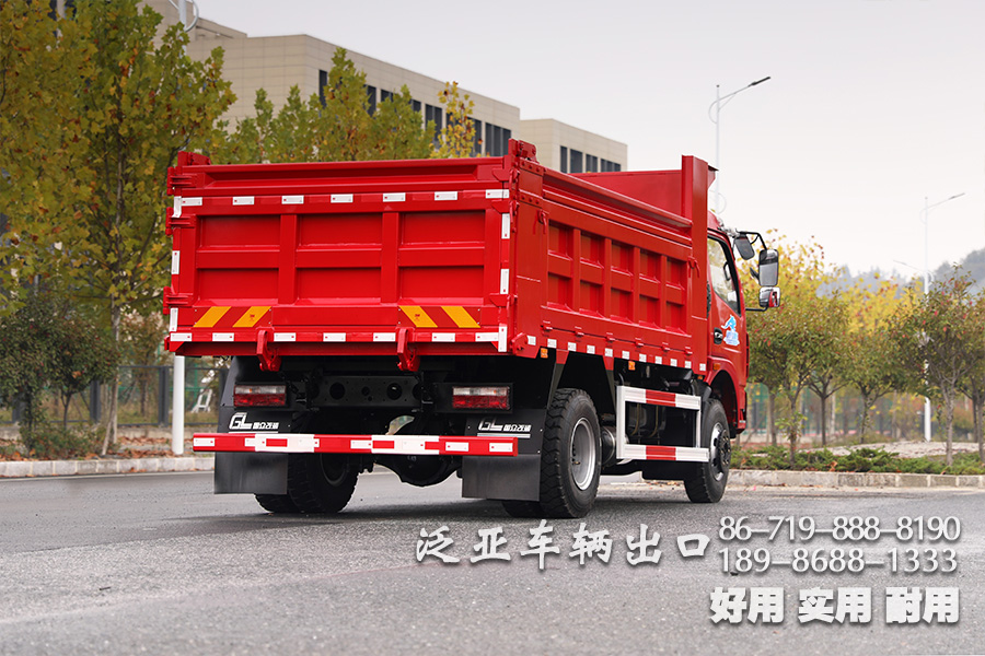 5噸自卸車,東風(fēng)輕卡自卸,出口專供卡車,東風(fēng)單排4*2,輕型自卸貨車