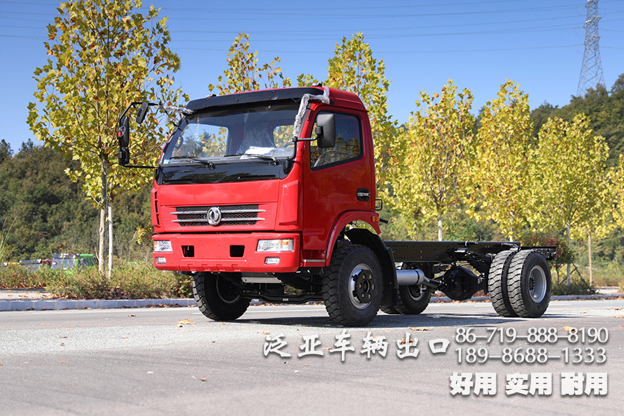 東風(fēng)5噸小輕卡自卸卡車(chē)底盤(pán)_東風(fēng)單排4*2輕型自卸貨車(chē)底盤(pán)_出口專(zhuān)供自卸車(chē)底盤(pán)