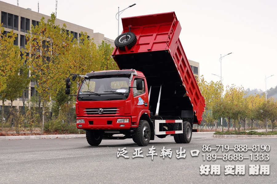 5噸東風小輕卡自卸卡車_東風單排4*2輕型自卸貨車_出口專供自卸車